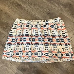 Old navy Aztec print size Xl lined cotton skirt